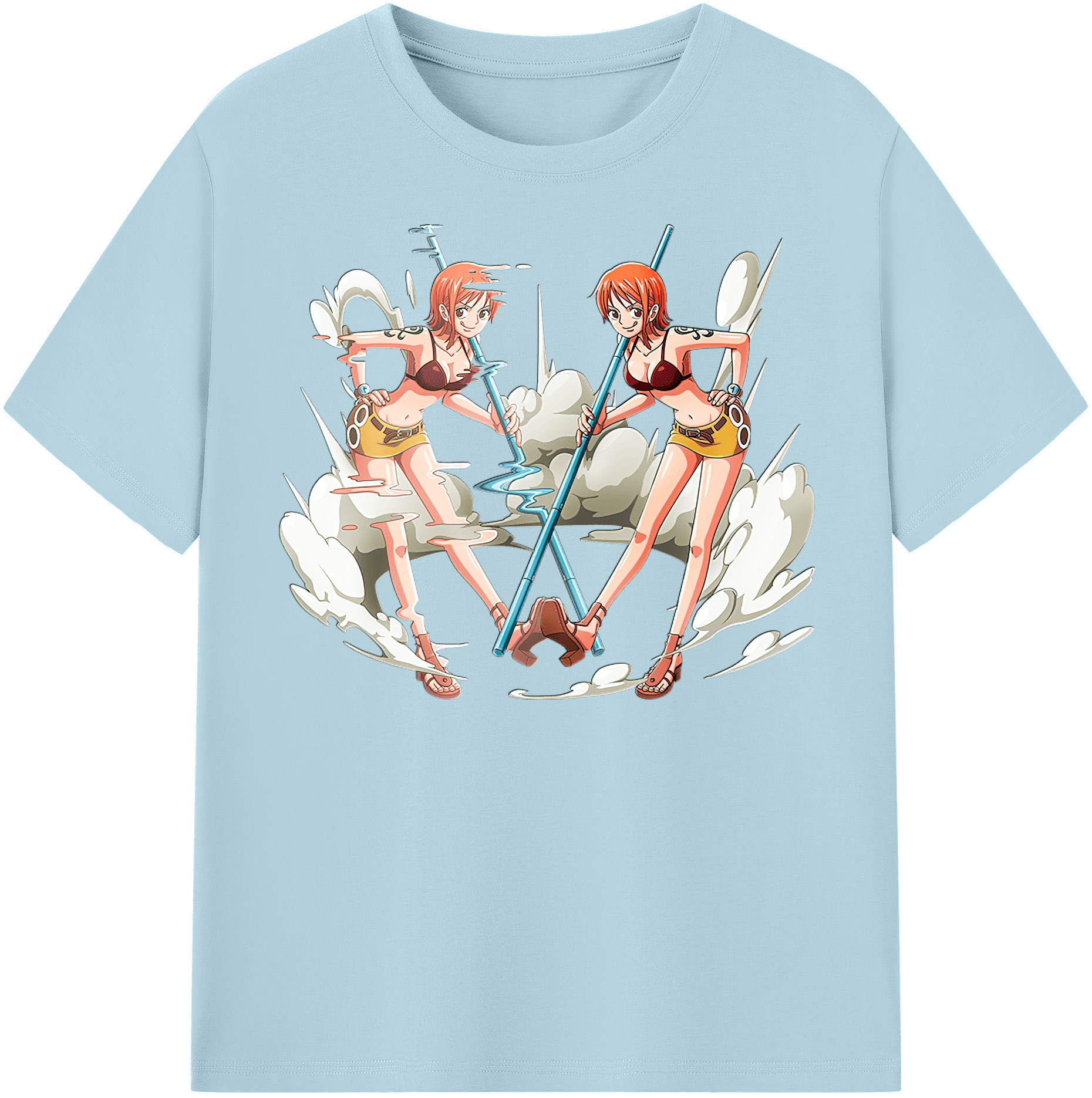 ワンピース ナミ ONE PIECE Nami 綿100％半袖Tシャツ（フロントプリント）
